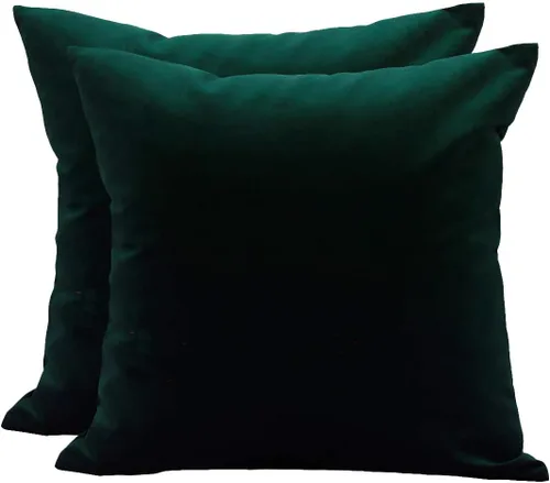 Miniatura 44 de TangDepot - Funda de almohada lisa de terciopelo, funda de cojín supersuave de lujo, muchas opciones de colores y tamaños