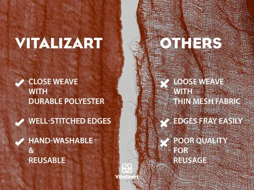 Miniatura 6 de Vitalizart Camino de Mesa de Estopilla de 10 Pies, Tela Bohemia de Gasa Rústica Terracota Naranja Quemado, Camino de Mesa de Estopilla para Boda