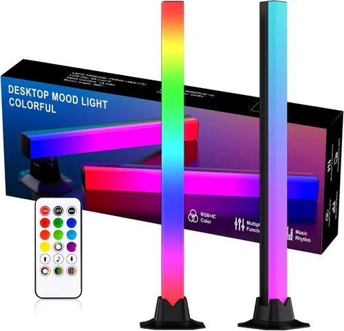 Miniatura 7 de MIHEAL Lámpara LED RGB con barra de luz, kit de inicio de torre de iluminación inteligente con control remoto para PC, TV, sala de juegos y carcasa
