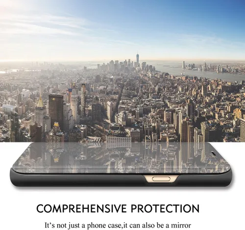 Miniatura 2 de S22 Ultra - Funda de piel compatible con Samsung Galaxy S22 Ultra 5G, funda transparente para espejo de maquillaje, funda para S22 Ultra con función
