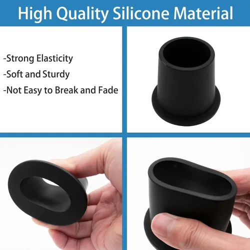 Miniatura 3 de 2 Pieces Patio Table Umbrella Hole Ring Silicone Patio Cone Wedge Plug Stabilizer Sleeve for 2 to 2.5 Inch Patio Table Hole and 1.5 Inch Umbrella