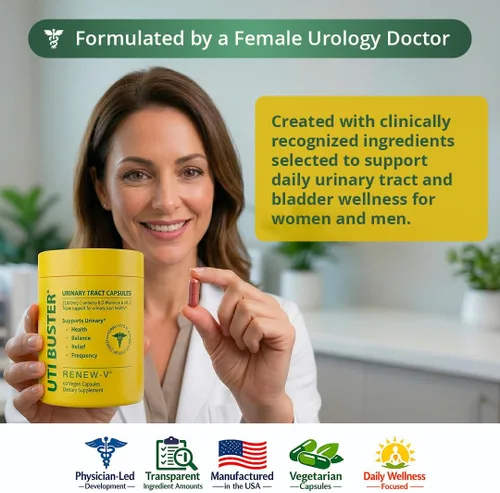 Miniatura 4 de UTI Buster - Suplemento para la salud del tracto urinario con arándano, D-manosa y vitamina C, apoya la salud de la vejiga y el apoyo urinario
