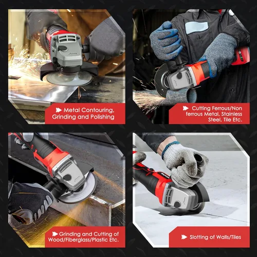 Miniatura 5 de MtiolHig Amoladora angular inalámbrica compatible con batería Milwaukee de 18 V: herramienta amoladora sin escobillas, amoladora angular pequeña