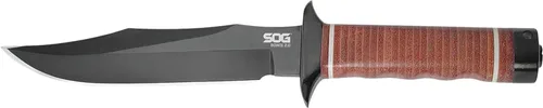 SOG Cuchillo Bowie 2.0 de hoja fija - Cuchillo táctico con hoja de 6.4 pulgadas, cuchillo de caza con estuche duro con revestimiento TiNi y acero