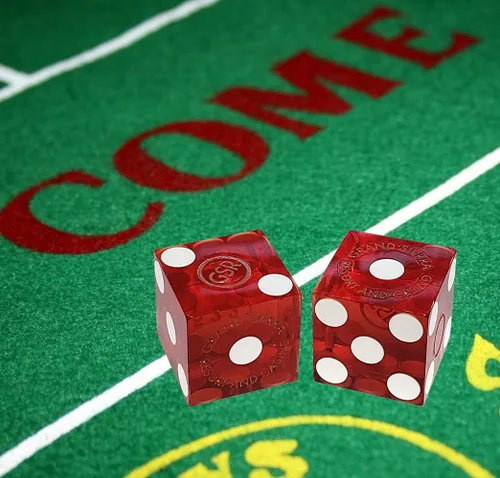 Miniatura 3 de Cyber-Deals Amplia selección de dados de 0.748 in pares de dados auténticos Nevada Casino TablePlayed dados Harveys Lake Tahoe púrpura pulido