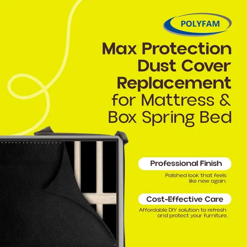Miniatura 2 de Funda antipolvo para cama, tela de repuesto para parte inferior de colchón o base, telas de batista, tela de tapicería para cama, King/Cal-King 40 x