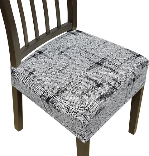 Miniatura 11 de Juego de 4 fundas elásticas para sillas de comedor, fundas para sillas de comedor, fundas para sillas de cocina, fundas de asiento extraíbles y Beige