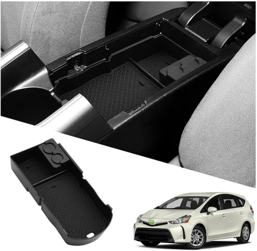 Miniatura 8 de Organizador de consola inferior compatible con Nissan Rogue (S/SL/SV/Platinum) 2021 2022 2023 2024 2025 2026 Nissan Rogue (S/SL/SV/Platinum) Bandeja