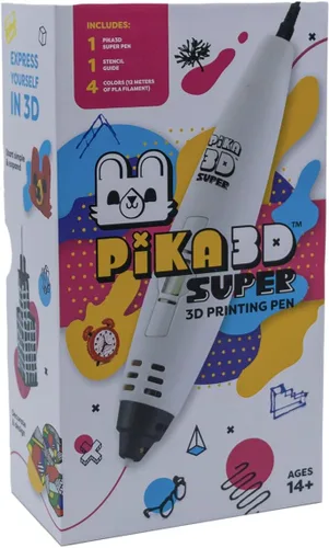 Miniatura 7 de PIKA3D Bolígrafo de impresión 3D Super - Incluye bolígrafo 3D, 4 colores de repuesto de filamento PLA con guía de plantilla y manual de usuario