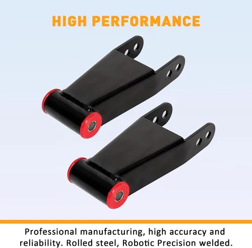 Miniatura 5 de ECOTRIC 2"-3" Grilletes de descenso traseros compatibles con Ford F150 F-150 2004-2014, kit de nivelación trasero ajustable de 5-7,5 cm, 2wd, Negro