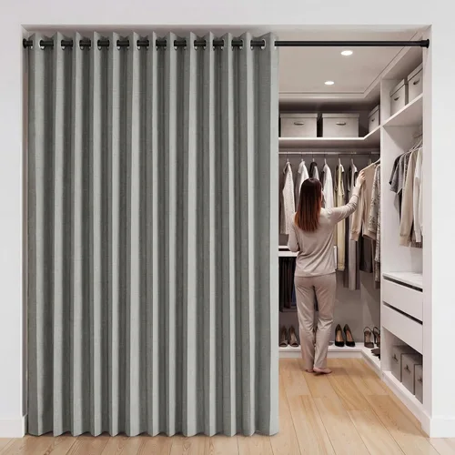 Miniatura 73 de RYB HOME - Cortinas extra largas con bloqueo de luz, persianas opacas insonorizadas para privacidad para cine en casa, oficina, fondo de patio, sala