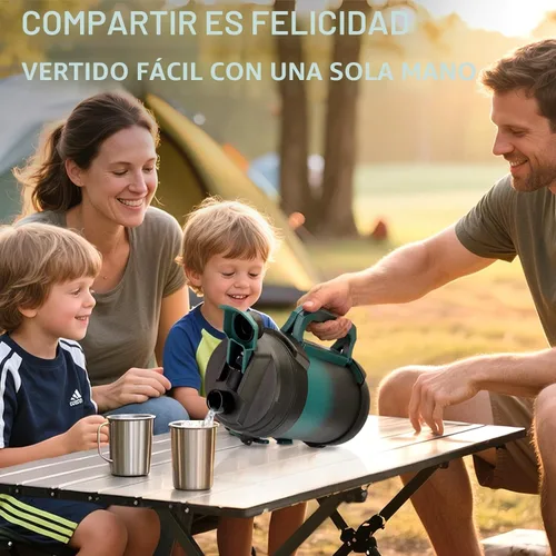Miniatura 3 de Zukro Jarra de agua de 1 galón, botella de agua grande con aislamiento de triple pared de un galón con popote y boquilla, mantiene el frío 48 horas
