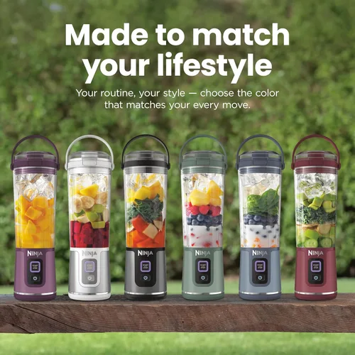 Miniatura 12 de Ninja BC151EM Blast Licuadora Portátil, Sin Cable, Recipiente de 18oz, Licuadora Personal para Batidos y Licuados, Libre de BPA, Tapa Hermética