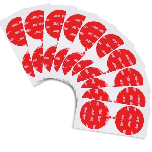 Miniatura 10 de 3M - Almohadillas adhesivas redondas de doble cara de diámetro de 1 pulgada, 20 unidades, 5925 cuadrados de cinta de montaje negra, almohadillas