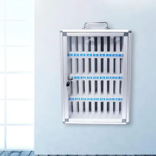 Miniatura 2 de 24/48/60 ranuras caja de casillero para teléfono celular, aleación de aluminio, cerrable, aulas escolares militares, poner gabinetes