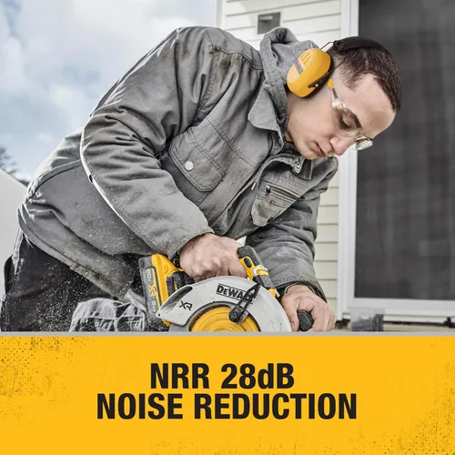 Miniatura 3 de DEWALT DPG18 Reductor Orejera Pasiva NRR28 Protección auditiva con diadema acolchada ajustable y diseño plegable compacto