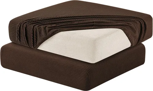 Miniatura 29 de Hokway Funda elástica protectora deslizante para cojines/sofá Gris claro