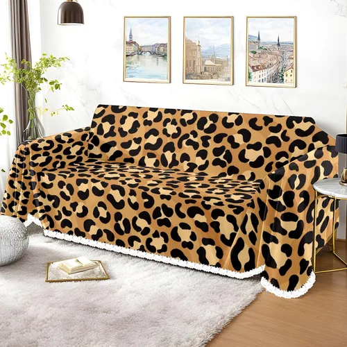 Miniatura 3 de Funda de sofá con estampado de leopardo y guepardo, fundas de sofá estampadas, fundas para sillón, funda resistente a las manchas, protector
