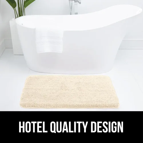 Miniatura 8 de GORILLA GRIP Alfombras de baño, 30 x 20 pulgadas, ultra suave, absorbente, alfombra de baño de felpa gruesa, lavable a máquina, microfibra de secado