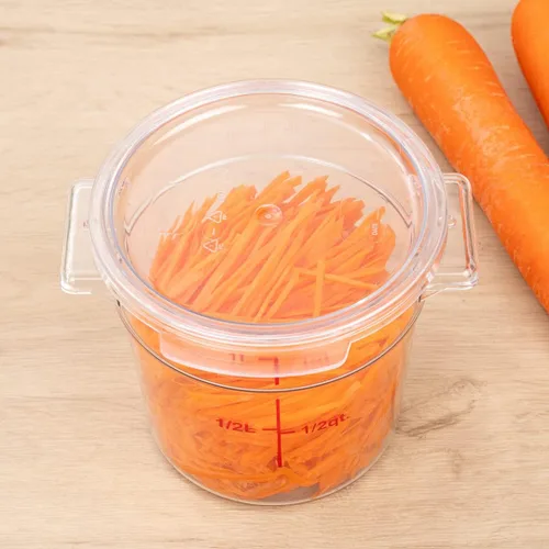 Miniatura 3 de Restaurantware -Solo tapa: Tapa de contenedor de almacenamiento de alimentos Met Lux, 1 tapa redonda para marinar - Los contenedores se venden por