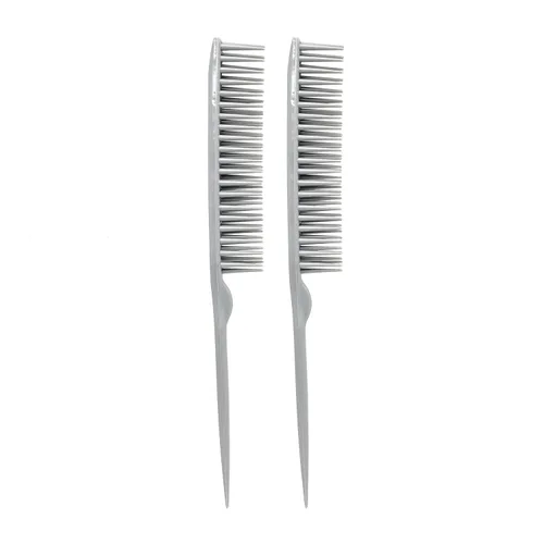 Allegro Combs Peines de peluquería para peluquería de peluquería de 3 filas para cabello natural y pelucas para cabello rizado, fabricados en los