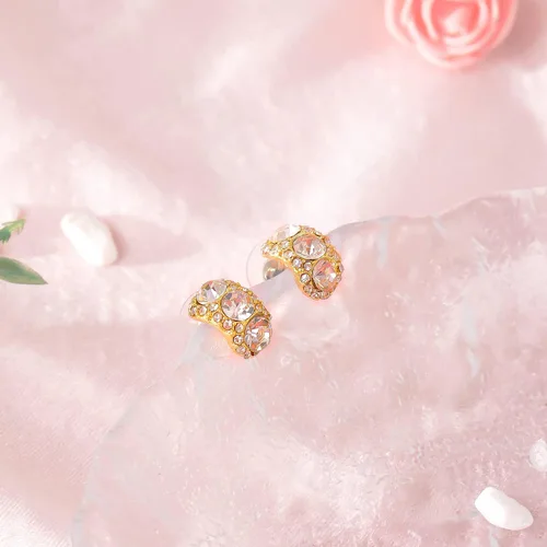 Miniatura 4 de Aretes de diamantes de imitación para mujer, aretes de gota de cristal vintage, aretes de novia para boda, graduación, joyería, Metal, otro