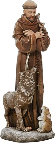 Miniatura 10 de Avalon Gallery Figura de Santos Católicos - Estatua religiosa de la colección Toscana, 8 pulgadas de alto, Divina Misericordia