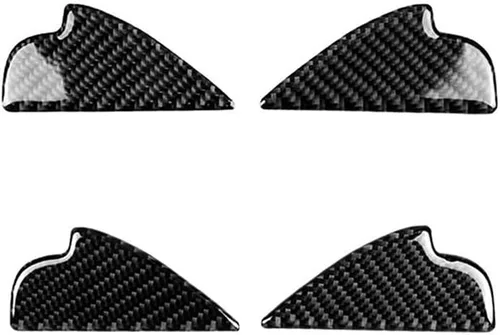 Miniatura 7 de Riloer 4 piezas para manija interior de puerta, cubierta de fibra de carbono, compatible con Mazda 3, 6, CX-3, CX-5, 2014-2018