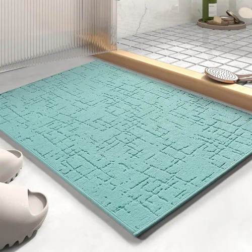 Miniatura 11 de AMOAMI - Tapete de baño - Tapetes de piso de baño absorbentes de secado rápido - Tapetes de baño lavables con respaldo de goma para alfombras