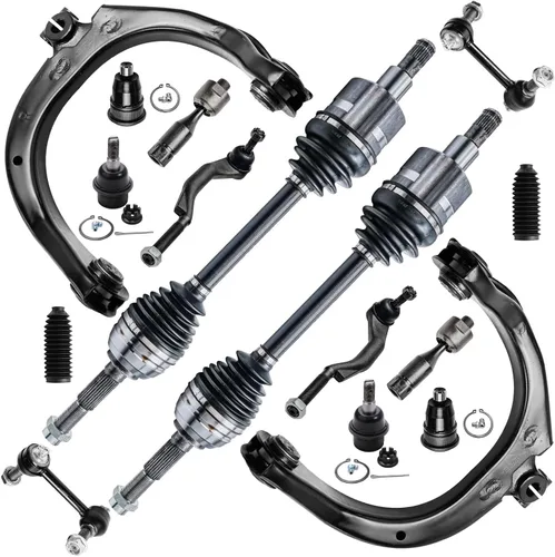 Miniatura 63 de Detroit Axle - Kit de suspensión frontal de 16 piezas para RWD Chrysler 300 Dodge Charger Challenger Magnum 6 brazos de control con rótulas 2