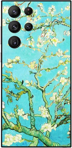 Miniatura 93 de Berkin Arts Funda compatible con Samsung Galaxy S22 Ultra, funda de silicona Art Nouveau Floral Flower (Clematis by Alphonse Mucha)