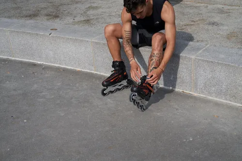 Miniatura 8 de Panther - Patines en línea para hombre con correa ajustable, ruedas de 3.228 in, ajuste suave para comodidad Patines de larga distancia Roller