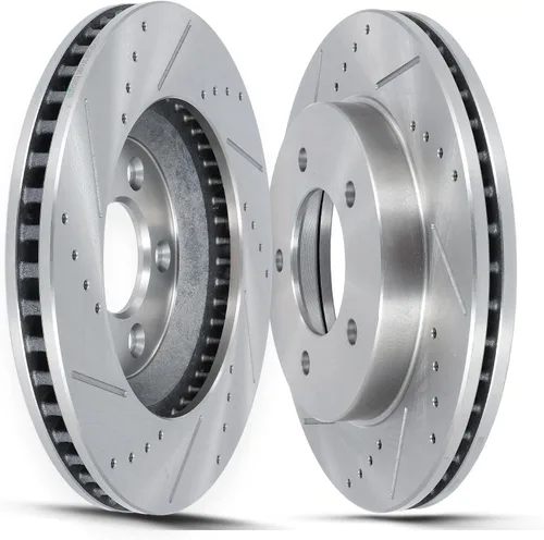 Miniatura 37 de SCITOO Rear Brake Rotors For Honda For CR-V 2002-2004 Drilled & Slotted Disc Brakes Rotors Replacement:31304