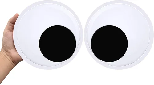 Miniatura 8 de Ojos pegajosos medianos de 2.7 pulgadas, autoadhesivos, ojos grandes y pegajosos de 2.8 in, ojos grandes y pegajosos para fiestas, decoración