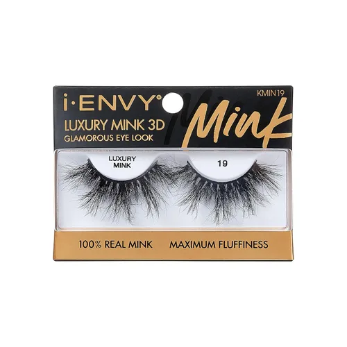 Miniatura 16 de i-ENVY - Pestañas postizas de lujo de la colección de visón, pestañas 100% de visón real, aspecto glamuroso, máxima esponjosidad, ángulo