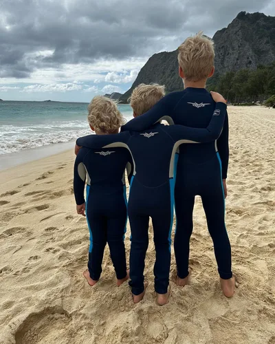 Miniatura 5 de Seaskin - Traje de neopreno para niños, 2mm con cremallera frontal, traje de baño completo para buceo, trajes térmicos para niños y niñas