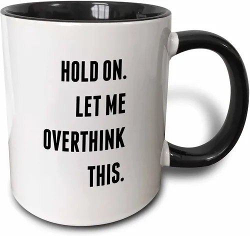 Miniatura 8 de 3dRose Image of Today I Will Not Stress Over Things I Cannot Control - Taza negra de dos tonos de 11 oz