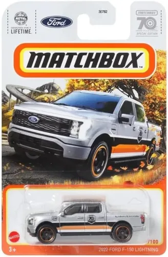 Matchbox Ford F-150 Lightning Truck 2022, a escala 1:64, para niños, unisex, multicolor, de tracción trasera, edición especial 20/100