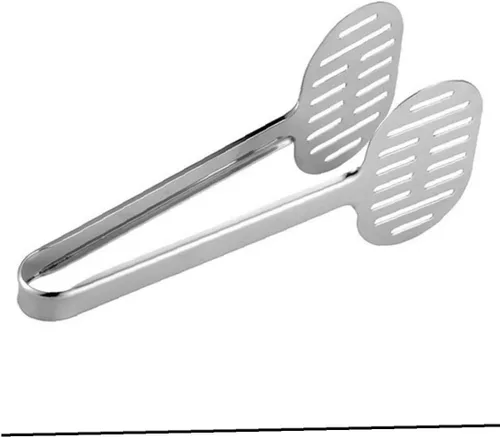 Miniatura 5 de Doble espátula de acero inoxidable Turner Pinzas Pan Hamburguesa Abrazadera Buffet Alicates 1pc