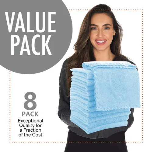 Miniatura 4 de Paquete de 8 paños grandes para eructos para bebé, 20 x 10 pulgadas, paños para eructos ultra absorbentes, paños de mano, toalla para recién nacido