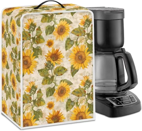 Miniatura 66 de DISNIMO Cubierta antipolvo para cafetera de mariposa azul, fundas para máquina de hacer café de cocina con mango superior, cubierta
