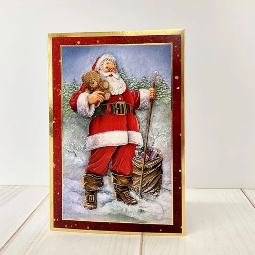 Miniatura 3 de Katy Sue Paquete de decoupage troquelado de selección navideña. Contiene 24 hojas de papel de decoupage troqueladas precortadas para tus suministros