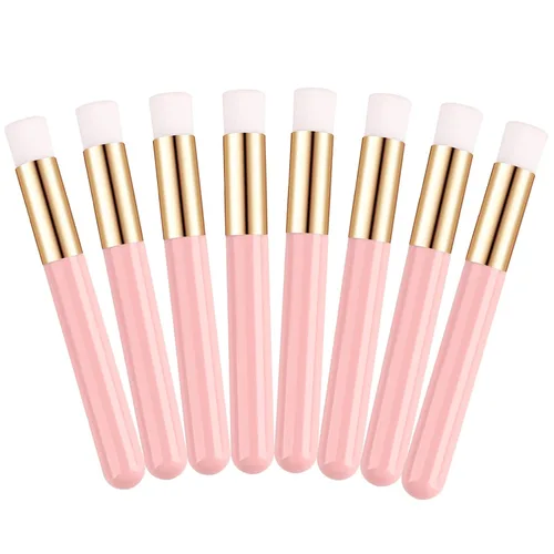 Miniatura 13 de 30 cepillos de champú para extensiones de pestañas de cristal con purpurina con contenedor, herramienta removedor de cepillos para puntos negros