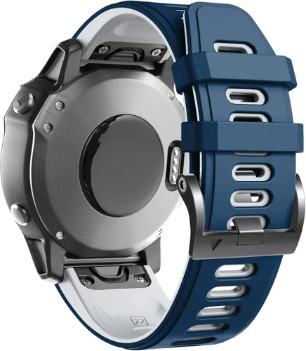 Miniatura 12 de ANCOOL Correa de reloj Fenix 6/7/5/8 de 1.850 in, correa suave de silicona de 0.866 in de repuesto para reloj inteligente Fenix 6 Pro/5 Plus/7 Pro