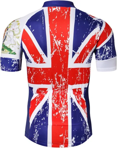 Miniatura 46 de Nuevo Pro cremallera completa hombres ciclismo Jersey manga corta Riding Shirt USA