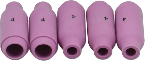 Miniatura 3 de RIVERWELD Boquillas de alúmina TIG de cerámica 10N50 4# 1/4 "0.256 in Orificio para QQ300 PTA DB SR WP 17 18 26 TIG Antorcha de soldadura Paquete