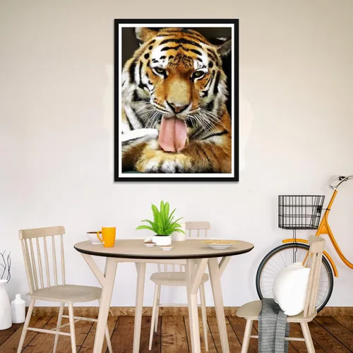 Miniatura 3 de Wergund - Kits de pintura de diamantes de tigre animal, kits de pintura de diamantes para adultos y niños, bordado de diamantes de imitación