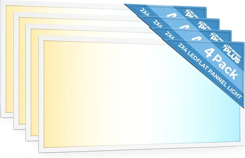 Miniatura 3 de Panel plano de luz LED de 2x4 pies, 5 CCT 3K 3.5K 4K 5K 6.5K, 40-72W, luces de techo suspendido empotradas regulables