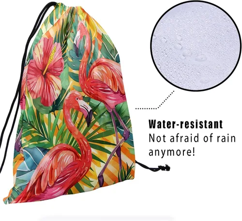 Miniatura 81 de Bolsa de agarre de gimnasia de piel de animal, bolsa de gimnasia con cordón ajustable, bolsa de cuerda para fauna silvestre, Mariposas Galaxy