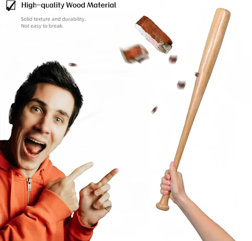 Miniatura 4 de Wooden Baseball Bats 34" 32" 30" 28" Full Size bate de beisbol Madera Solid Wood Baseball Bat for Adult Men Women Training Bat Softball Hitting